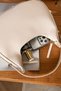Women's Shoulder Bag with Patent Leather, Special Gold Metal Lock System, and Adjustable Strap Length - 3