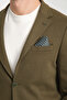 Modern Men's Blazer Mono Collar Sports Jacket Knitted - 2