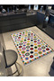 Multicolored Mixed Circle Dot Patterned Creative Modern Decorative Carpet 2297 - 2