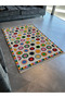 Multicolored Mixed Circle Dot Patterned Creative Modern Decorative Carpet 2297 - 3