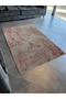 Pink Beige Themed Abstract Tree Patterned Creative Modern Decorative Carpet 3145 - 3