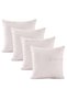 Decorative 4-Piece Throw Pillow Cover Set - 42 X 42 cm - Cream - 2