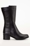 Women's Genuine Leather Classic Zipper Boots - Black - 3