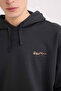 Boxy Fit Hooded Printed Sweatshirt D0854Ax24Au - 4