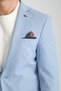 Odessa Men's Blue Self-Patterned Seasonal Mono Collar Slim Fit Blazer Jacket - 3