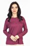 New Season Simple Pattern Round Neck Lycra Mother Combed Cotton Blouse 6484 - 4