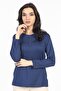 New Season Simple Pattern Round Neck Lycra Mother Combed Cotton Blouse 6484 - 4
