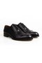 Black Color Lace-Up Genuine Leather Men's Shoes