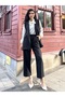 Black Color Wool Effect Vest and Trousers (Vest-Pant)