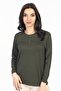 New Season Simple Pattern Round Neck Lycra Mother Combed Cotton Blouse 6484 - 5