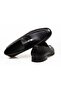 Black Color Laceless Genuine Leather Men's Shoes - 2