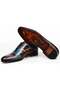Blue Color Lace-Up Genuine Leather Men's Shoes - 3