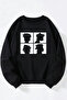 Gorillaz Demon Days Printed Women'S/Men's Black Crew Neck Cotton Sweatshirt