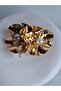 Gold Color Pearl Flower Earrings - 4