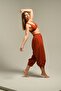 Brick Color Baggy Baggy Trousers - 5