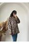 Women's Double Breasted Collar Feathered Special Design Jacket - 3