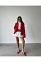 Bat Sleeve Red Knitwear Cardigan Women - 4