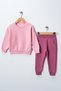 Children's Colorful Basic Bottom Top Tracksuit Set