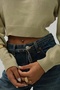 Crew Neck Long Sleeve Short Crop Cut Beige Sweatshirt 24W16025 - 5