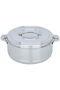 Indian silver steel food container 5000 ml