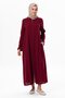 Hicran Sile Cloth Zippered Seasonal and Summer Ferace Claret Red Brd