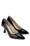 Women's Genuine Leather Black Patent Leather High Heels - 2