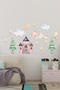 Castle Themed Children's Room Sticker Set