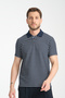 Striped Men's Regular Fit Polo Collar T-Shirt 100% Cotton Polo Collar with Buttons - 4