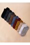 Women's Combed Cotton Socks Dark Colors 8 Pairs