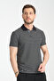 Violes Men's Striped Slim Fit 100% Cotton Black Polo Neck T-Shirt - 4