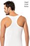 Weweus White Men's Super Thin Natural Bamboo Luxury Sportsman Undershirt 1115 - 5