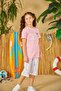 Pink Girl's Pajama Set 801 - 2