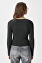 Women's Verna Viscose Zippered Saran Anthracite Knitwear Cardigan - 7