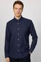 Men's Slim Fit Slim Fit Long Sleeve Non-Iron Iron-Free Navy Blue Shirt - 2