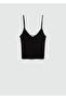 Blouse on a Rib with Thin Straps - 3