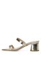 Pearl Natt 3Fx Gold Women's Heeled Slippers - 3