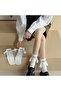 1 Pair White Magnet Hand Holding Socks Dating Sports Socks