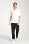 2857 Massimo Men's White 100% Supima Cotton Stretchy Fabric Regular Fit Crew Neck T-Shirt - 5