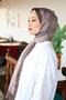 Premium Lux Original Monogram Shawl (Silk Voile, High Quality, Lightweight, Casual, Stylish, Testure Clothing) - 4
