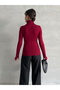 Women's Finger Detailed Turtleneck Soft Blouse - 6