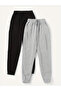 Grey and Black Jogger Tracksuit Set - Elastic Leg, Shah Moda656 - 2