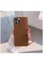 Apple iPhone 15 Pro Compatible Case Love Soft Silicone Case Brown