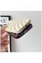 Apple iPhone 13 Compatible Case 3D Water Ripple Silicone Case Cream Color - 5