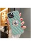 Apple iPhone 15 Pro Max Compatible Case Zebana Diamond Leather Case Light Green
