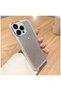 Apple iPhone 15 Pro Compatible Case Sparkle Silicone Case - Camera Lens Protected Gray - 2