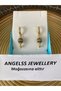 Zircon Stone Flying Balloon Gold Dangle Earrings (Cappadocia Flying Balloon Colorful Zircon Stone Gold Earrings) - 2