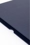 Leather Covered Table Set Navy Blue Gold Detailed 50x35cm - 2