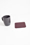 Leather Coaster Claret Red 1 Piece - 2