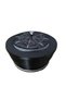 Luxury Black Velvet Wrap, pinch, tacke, feather, President Wrap S099 - 6