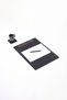 Leather Meeting Set Plain Black Vertical Wooden Detailed 49x34cm - 4
